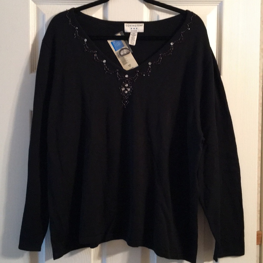 NWT Covington’s women’s 2X  long sleeve sweater
